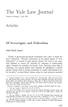 Of Sovereignty and Federalism