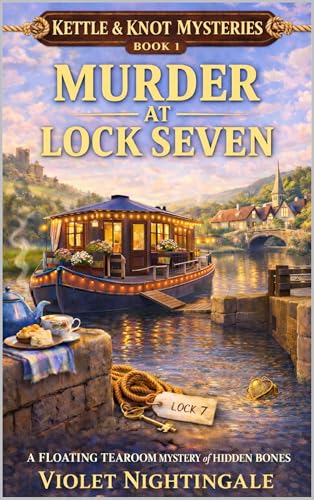 Murder at Lock Seven: A Floating Tearoom Mystery of Hidden Bones (Kettle & Knot Mysteries Book 1)
