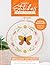 Sunny Stitches Embroidery Kit Brilliant Butterfly: Learn to Embroider a Beautiful Design! Includes 100% Cotton Fabric Preprinted with Color Pattern, 8 ... Carry Bag, and 28-Page Instruction Booklet