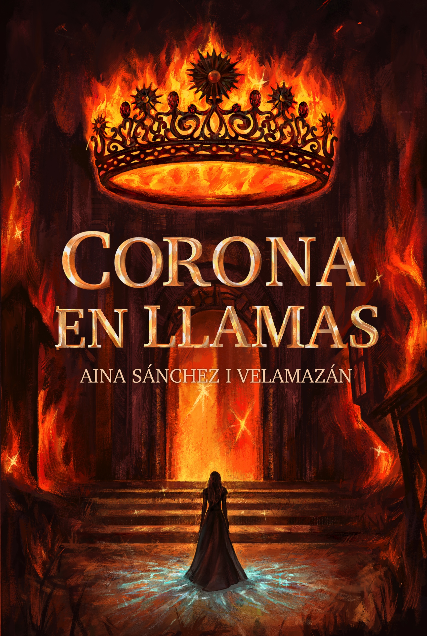 Corona en llamas
