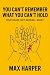 You Can’t Remember What You Can’t Hold by Max Harper