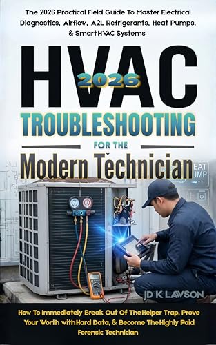 HVAC Troubleshooting for the Modern Technician : THE PRACTICAL FIELD GUIDE TO MASTER ELECTRICAL DIAGNOSTICS, AIRFLOW, A2L REFRIGERANTS, HEAT PUMPS, & SMART ... IN THE 2026 ERA (Forensic Technician)