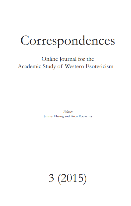 Correspondences: Journal for the Study of Esotericism (Vol 3)