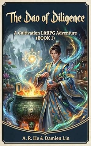 Book cover of The Dao of Diligence: A Cultivation LitRPG Adventure (BOOK 1) by A.R. HE