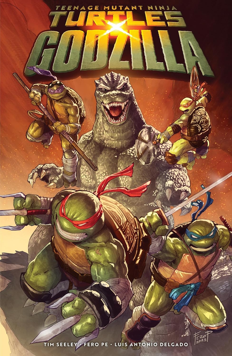 Teenage Mutant Ninja Turtles x Godzilla (Paperback)
