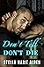 Don't Tell Don't Die by Stella Marie Alden