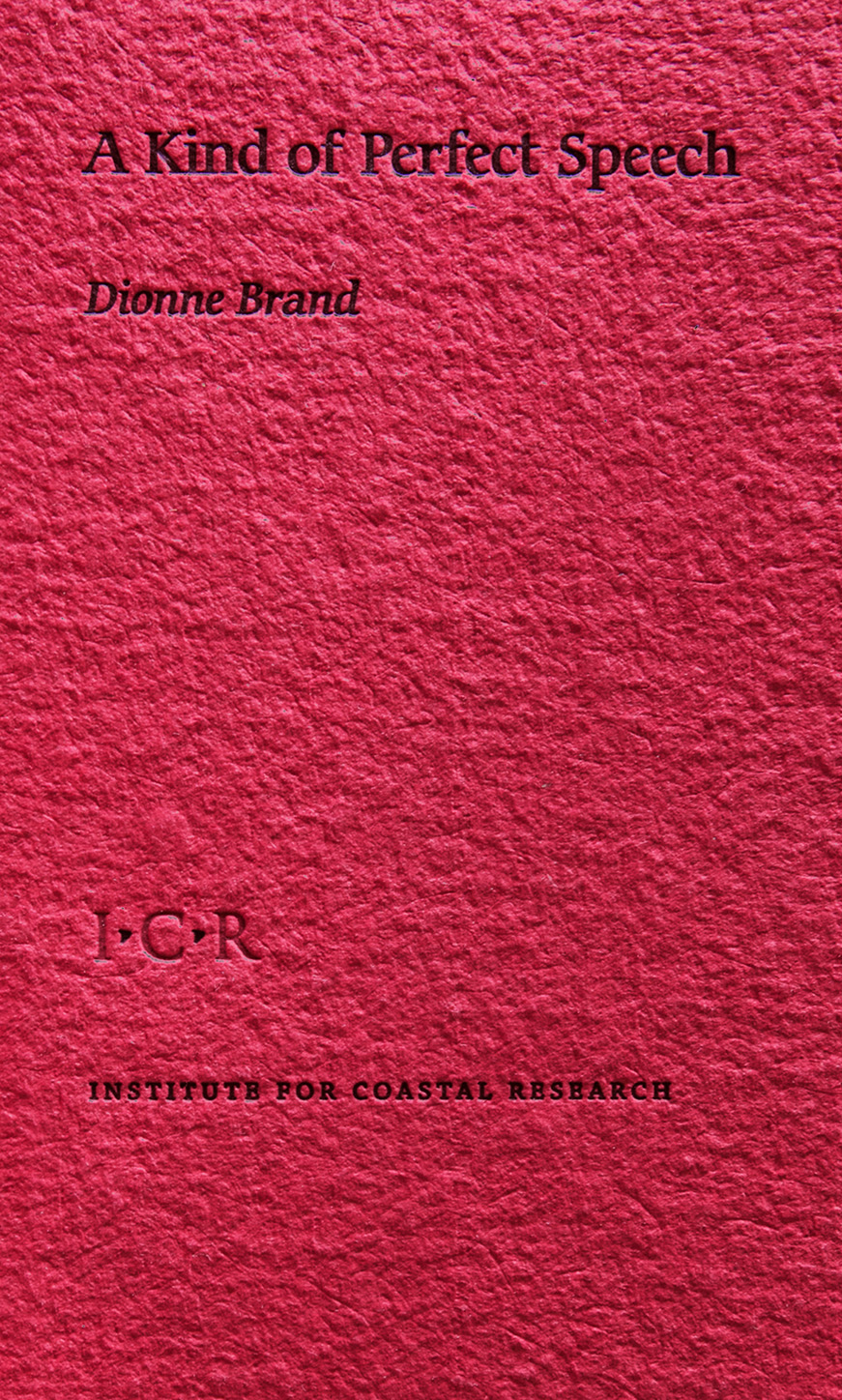 A Kind of Perfect Speech (Paperback)