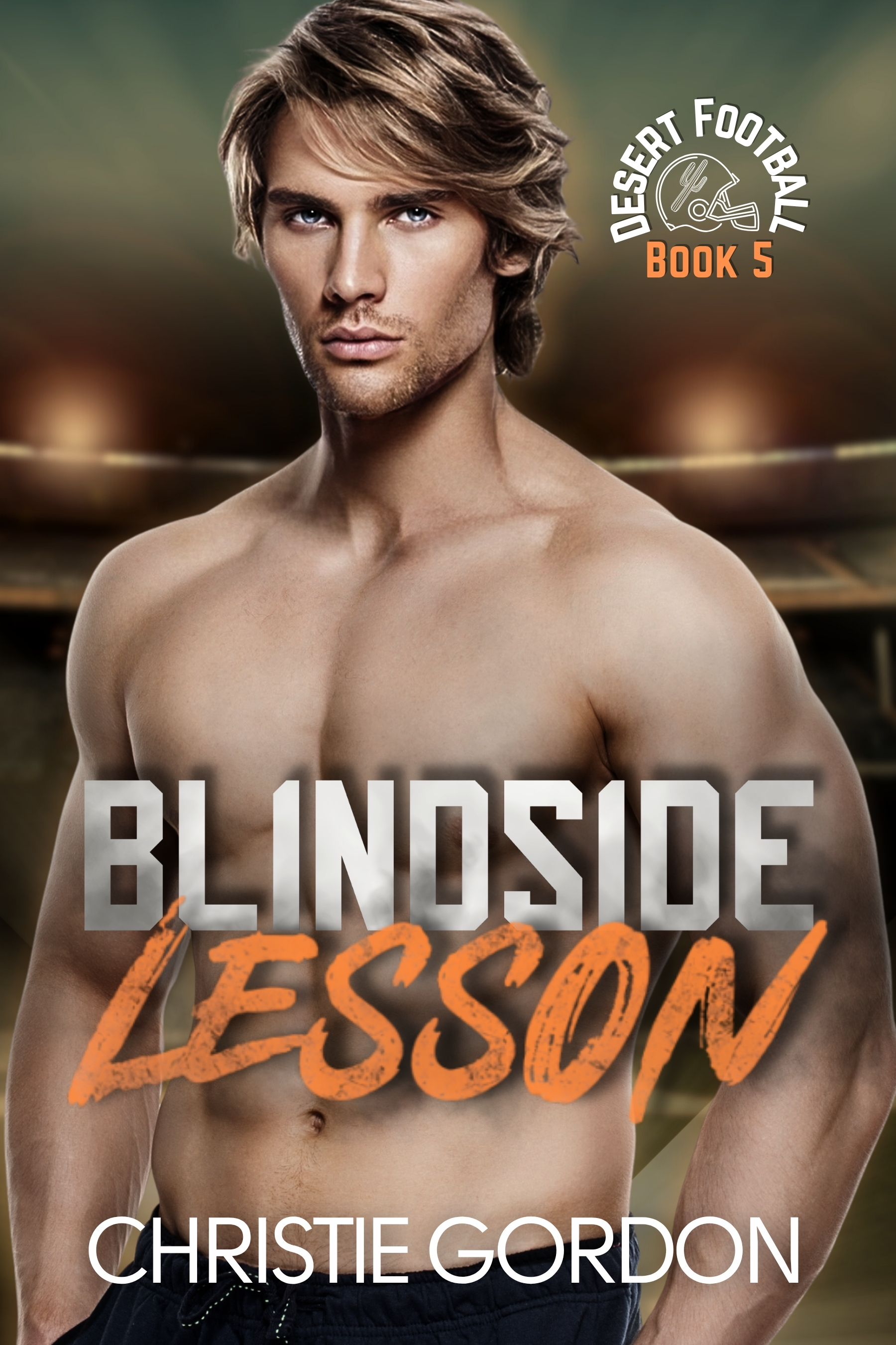 Blindside Lesson: A Nerd/Jock Football MM Romance (Desert Football Book 5)