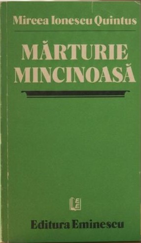 Mărturie mincinoasă (Mass Market Paperback)