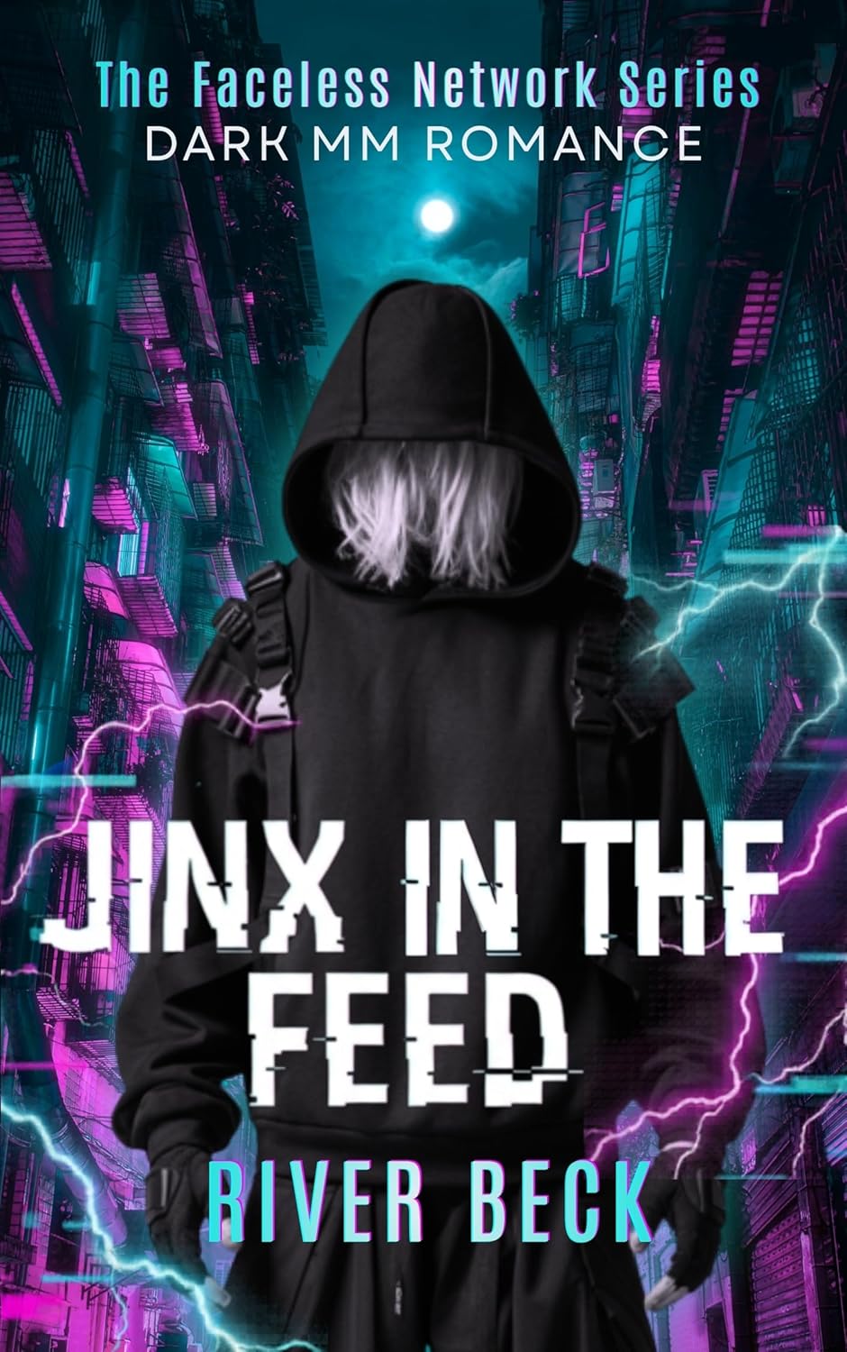 Jinx in the Feed: A Fake Relationship, Obsessive Morally Gray Hero Dark MM Romance (The Faceless Network Book 2)
