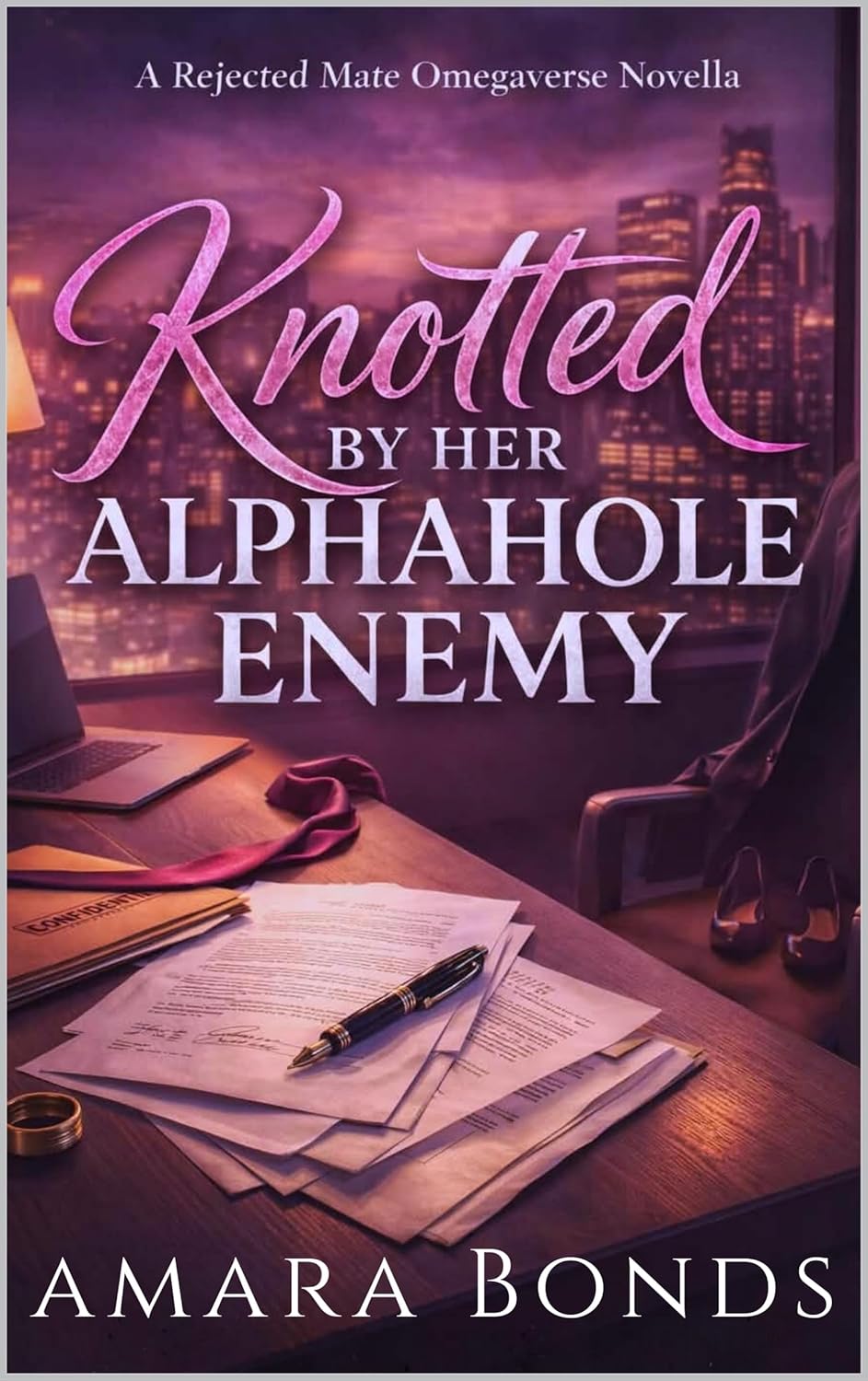 Knotted by Her Alphahole Enemy: A Rejected Mate Omegaverse Novella (Knotted by the Alphahole)