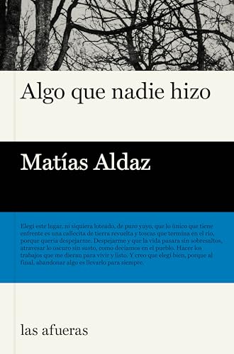 Portada de Algo que nadie hizo, de Matías Aldaz