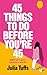 45 Things To Do Before You're 45