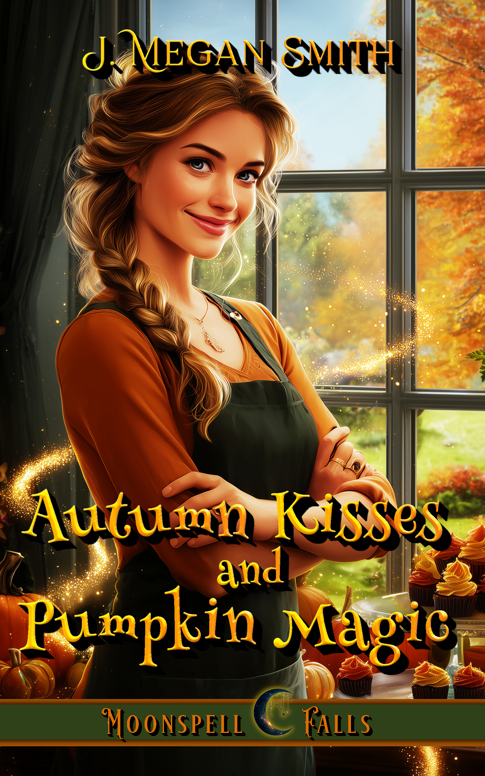 Autumn Kisses and Pumpkin Magic: A Light Contemporary Magical Small Town Fantasy Romance (Moonspell Falls Book 1)