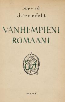 Vanhempieni romaani (Hardcover)