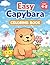 Easy Capybara Coloring Book...