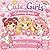 Cute girls coloring book
