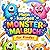Mein lustiges Monster-Malbuch für Kinder: Über 100 süße Monster zum Ausmalen - Spaß, Kreativität und Beschäftigung für Kinder ab 4 Jahren (German Edition)