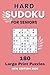 Sudoku for Seniors | 180 hard puzzles | large print | new edition 2026: Sudoku book for Advanced Brain Training – with Complete Solutions
