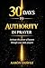 30 Days to Authority In Pra...