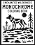 Enchanted Wilderness Monochrome Coloring Book: 50 Relaxing illustrations Featuring Enchanted Animals, Forest Scenes & Bold One-Color Designs| Perfect for adults and teens