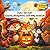 Color the Fall Leaves, Pumpkins, and Silly Animals