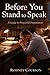 Before You Stand To Speak: A Guide To Prayerful Preparation