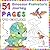 51 Pages To Color - Dinosaur Prehistoric Journey: A Fun and Educational Dinosaur Coloring Book for Kids Ages 4-8 | Cute T-Rex and Triceratops