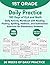 1st Grade Daily Practice 180 Days of ELA and Math: Daily Activity Workbook with Reading Fluency, Spelling, Addition, and Subtraction Exercises for Elementary Students