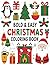Christmas Coloring Book. Bold and easy designs for kids, teens and adults. Relaxing coloring book.