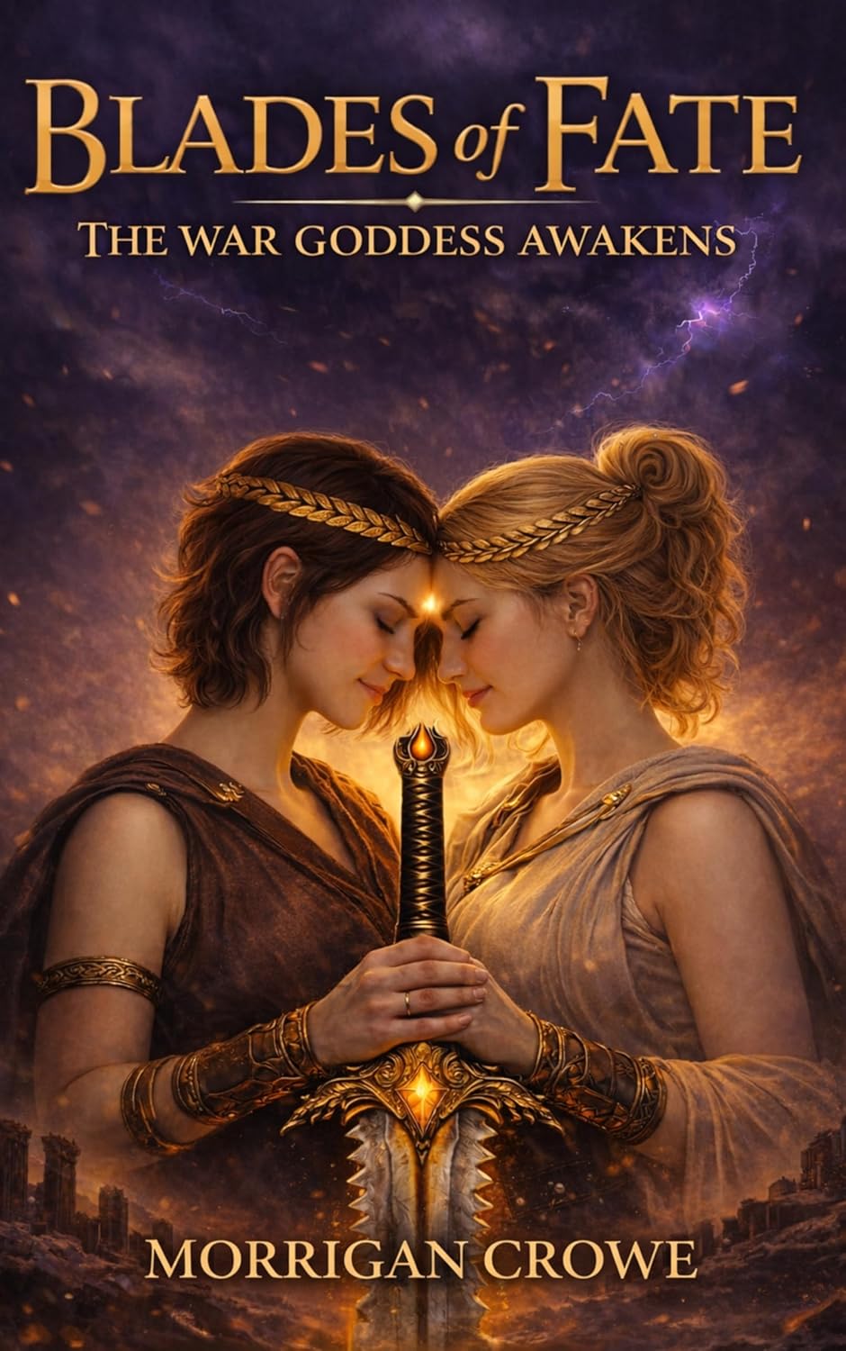 The War Goddess Awakens: A Sapphic Fantasy Romance (Blades of Fate Book 1)