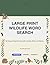 Large Print Wildlife Word Search for Seniors: 100 Easy-to-Read Puzzles with Animals, Birds, and Nature Words