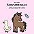 Easy animals: Simple coloring book