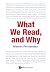 What We Read, and Why by Warren Fernandez