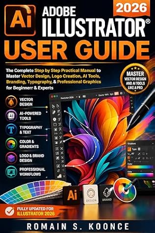ADOBE ILLUSTRATOR 2026 USER GUIDE: The Complete Step by Step Practical Manual to Master Vector Design Logo Creation AI Tools, Branding, Typography, & Professional Graphics for Beginners & Experts