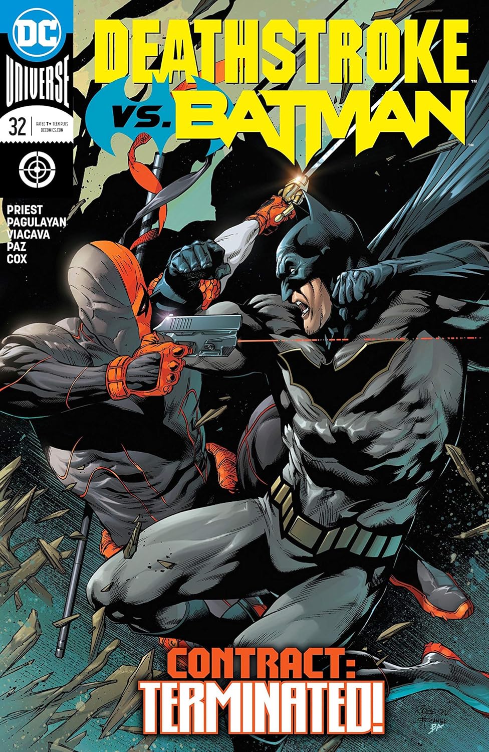 Deathstroke (2016-2020), #32, August 2018: Deathstroke vs Batman, Part 3