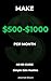 How to Make $500–$1,000/Month with Simple Side Hustles: Real Ways to Make Extra Money — No BS Guide