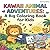 Kawaii Animal Adventures: A Big Coloring Book for Kids: Simple & Cute Animal Coloring Book (Spanish Edition)