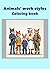 Animals' work styles Coloring book