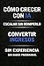 Cómo crecer con IA: Escalar sin romperlo. Convierte tus ingresos en un sistema que crece sin depender de ti. (Ingresos con IA: De los primeros ... Sin programar.) (Spanish Edition)