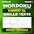 Wordoku Format XL : 100 grandes grilles uniques en 16x16 – Sudoku avec lettres – Niveaux Moyen et Difficile – Avec solutions – Volume 1 (French Edition)