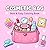 Cosmetic Bag: Coloring Book For Adults and Kids, Bold and Easy, Simple and Big Designs for Stress Relief and Relaxation
