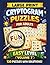 LARGE PRINT CRYPTOGRAM PUZZLES for ADULTS EASY LEVEL VOLUME 7: 120 Easy & Relaxing Brain Games with Solutions for Beginners and Seniors