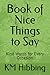 Book of Nice Things to Say: Kind Words for Every Occasion