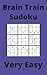 Blue Brain Train Sudoku Book, 9x9 Puzzles, 300 Pages, 5x8, Very Easy