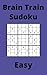 Blue Brain Train Sudoku Book, 9x9 Puzzles, 300 Pages, 5x8, Easy
