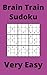 Purple Brain Train Sudoku Book, 9x9 Puzzles, 300 Pages, 5x8, Very Easy