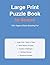 Large Print Puzzle Book for Seniors: 100+ Easy to Medium Word Search, Sudoku & Number Puzzles to Keep Your Mind Sharp: Extra Large Font Activity Book with Solutions - Easy on the Eyes