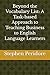 Beyond the Vocabulary List: A Task-based Approach to Teaching Business to English Language Learners