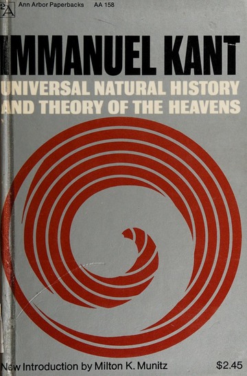 Universal Natural History and Theory of the Heavens (Paperback)